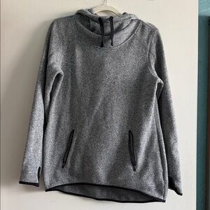 Old Navy Gray Hooded Sweatshirt with Black Accents